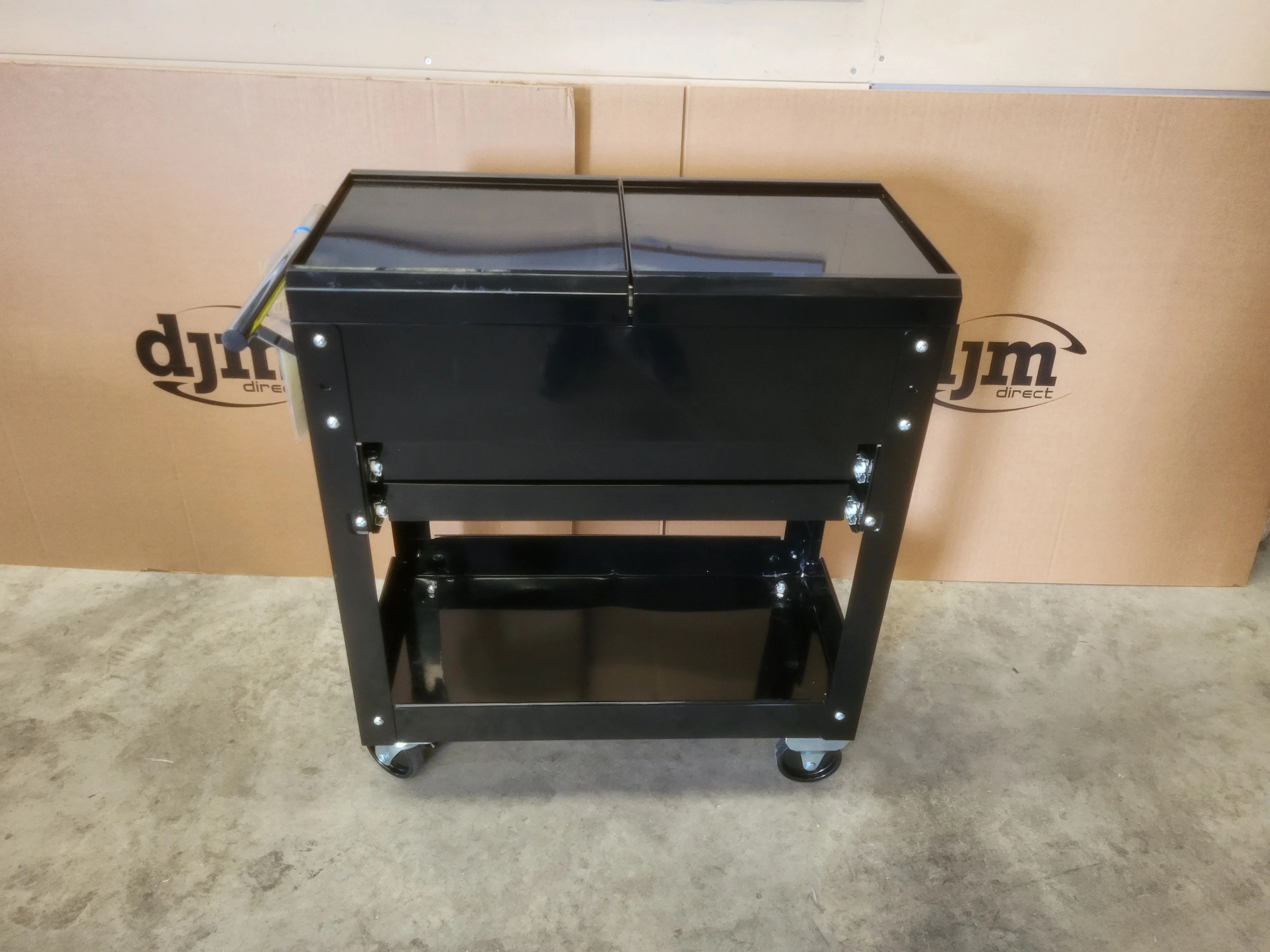 Sealey 2 Drawer Mobile Tool & Parts Trolley - Black - B