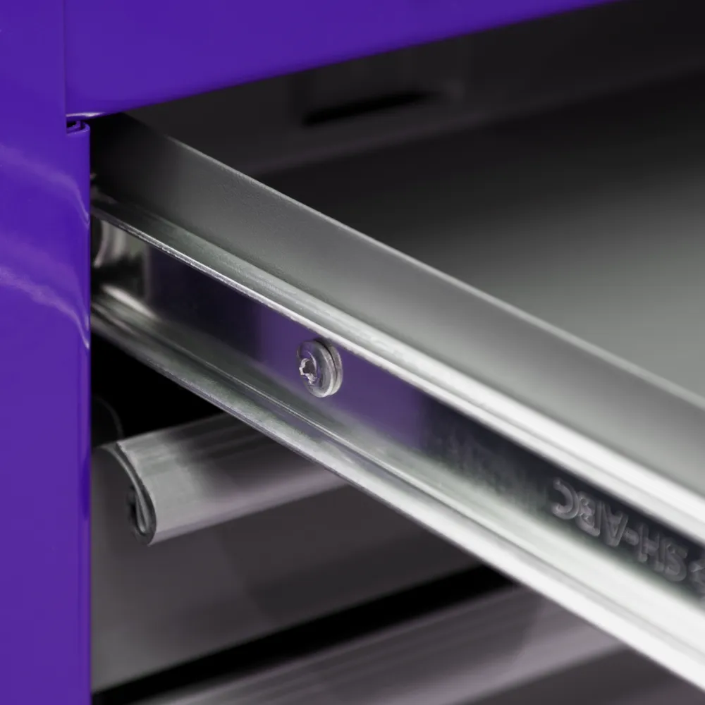Sealey 3 Drawer Mid-Box with Ball-Bearing Slides - Purple/Grey - A