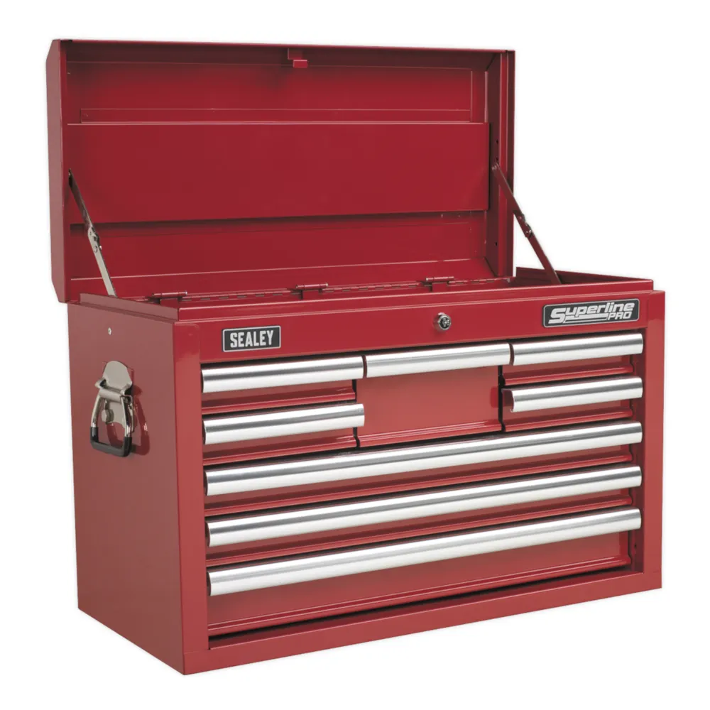 Sealey 8 Drawer Topchest with Ball Bearing Slides - Red - C