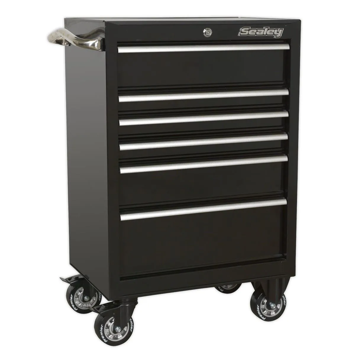 Sealey Premier Rollcab 6 Drawer 675mm Heavy-Duty Black