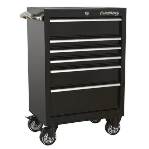 Sealey Premier Rollcab 6 Drawer 675mm Heavy-Duty Black