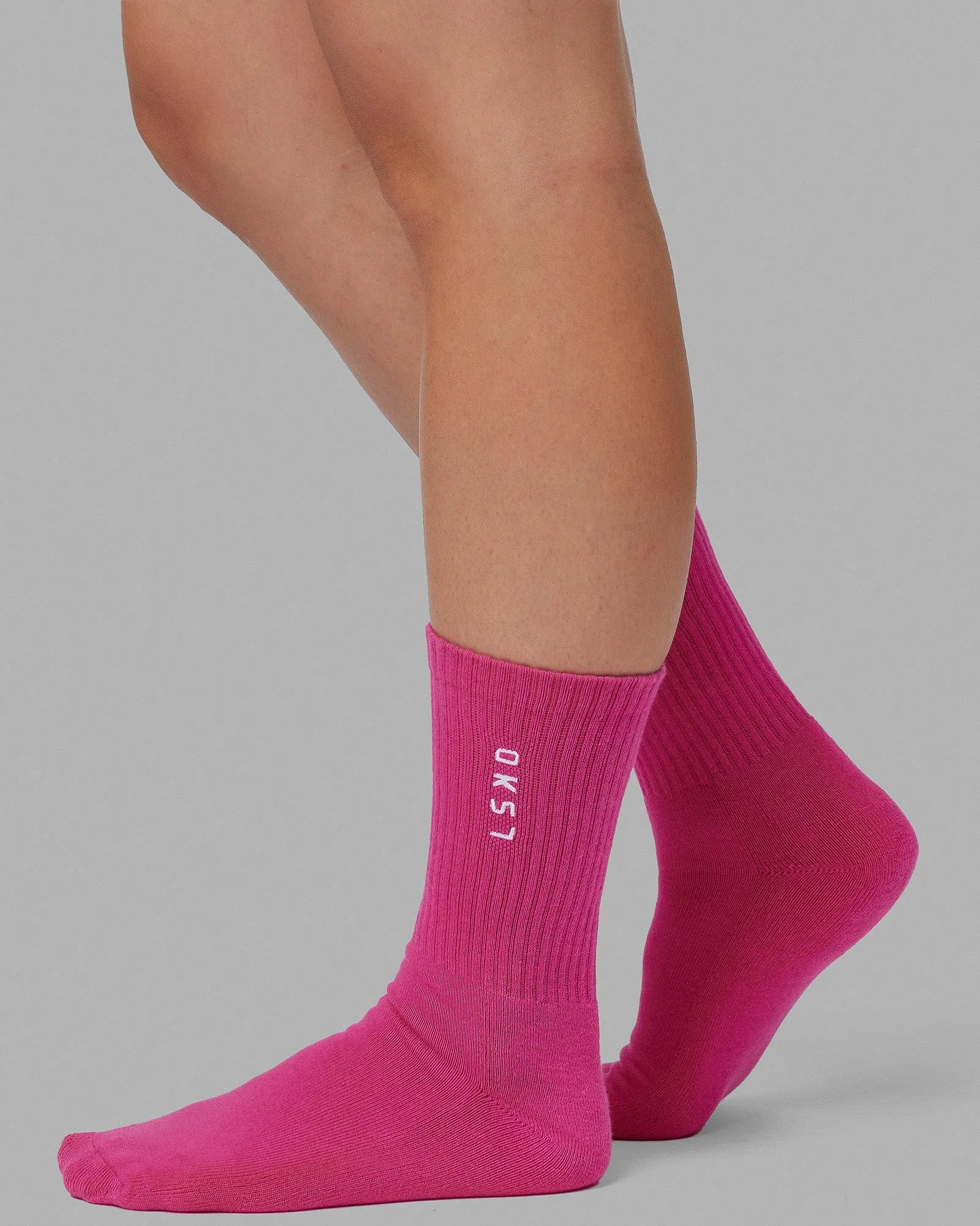 Signal Crew Socks 3 Pack - Impact Orange/Galactic Cobalt/Magenta