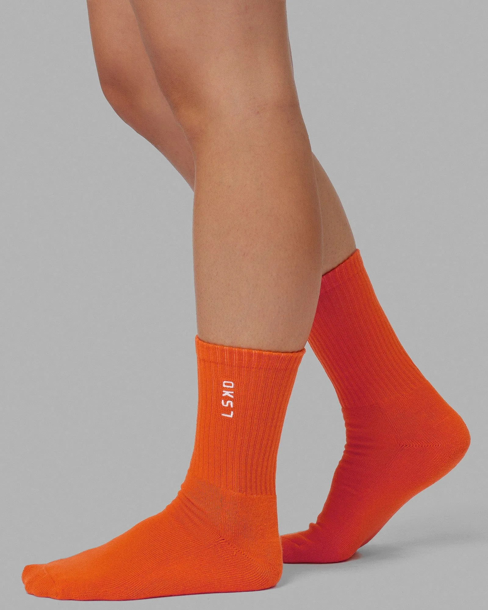 Signal Crew Socks 3 Pack - Impact Orange/Galactic Cobalt/Magenta