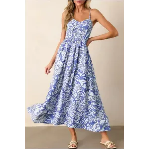 Sky Blue Floral Print: Dress so Good, It's Practically Needful Things 💙🌼