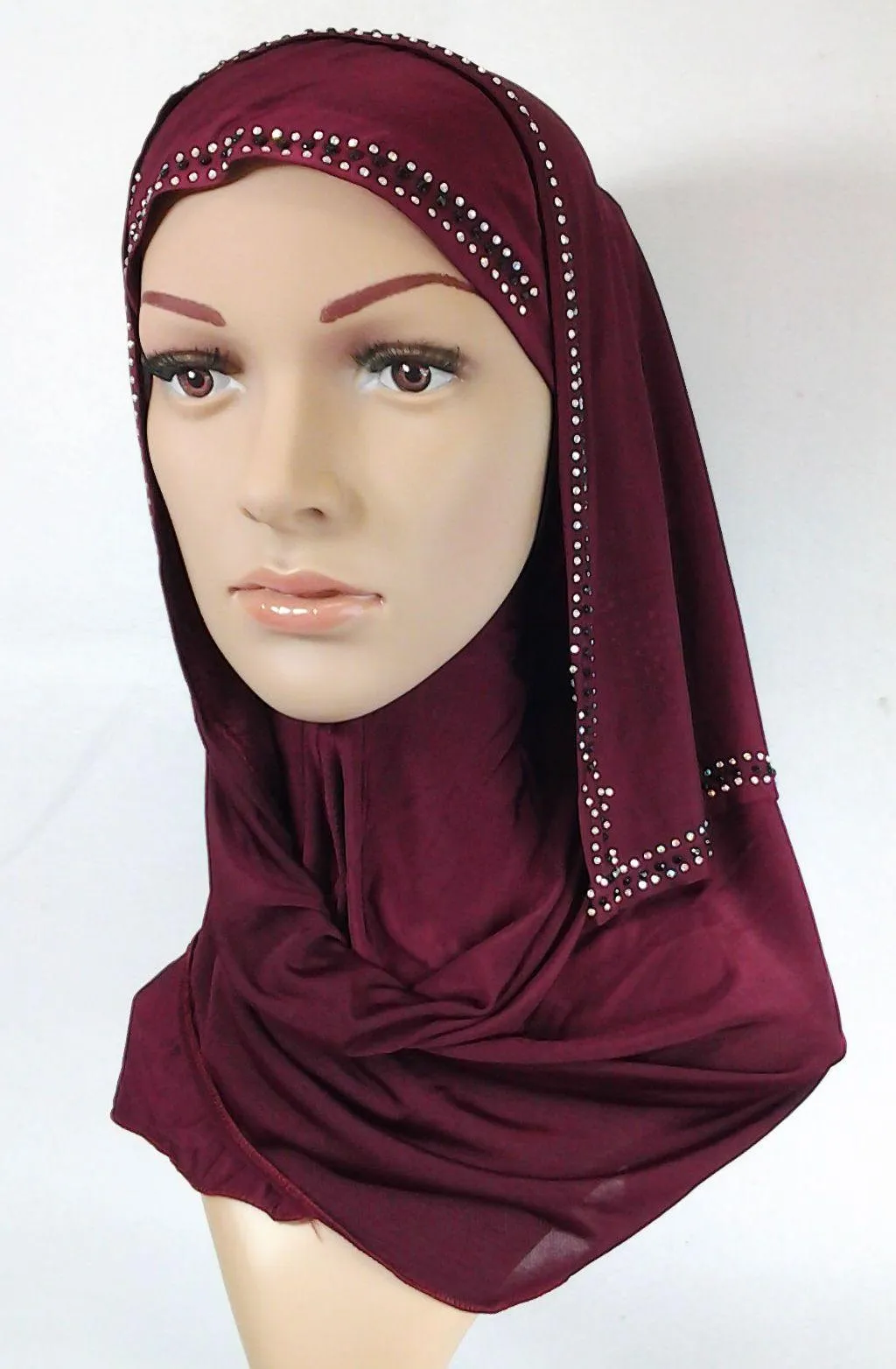 Slip On Instant Amira Style VISCOSE on-the-go Hijab Scarf ASZ0104