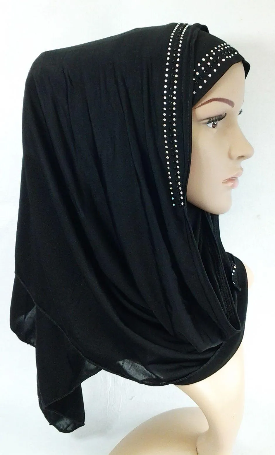 Slip On Instant Amira Style VISCOSE on-the-go Hijab Scarf ASZ0104