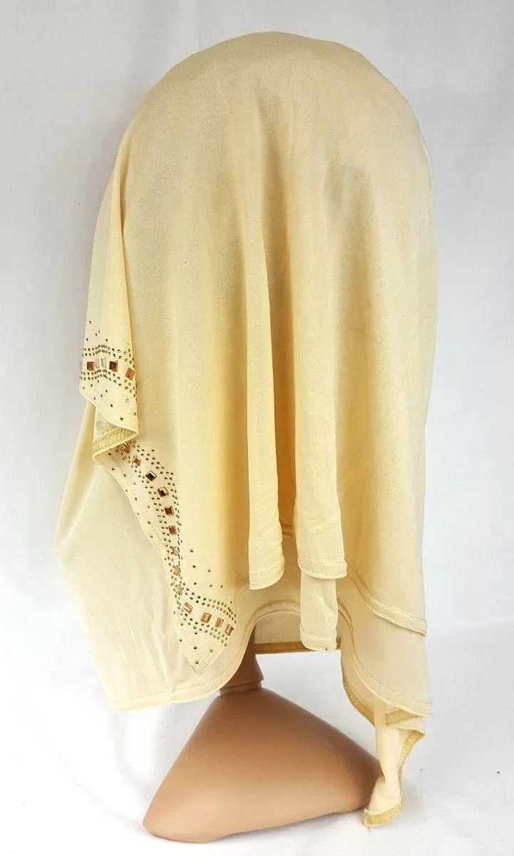 Slip On Instant Amira Style VISCOSE on-the-go Hijab Scarf ASZ0104
