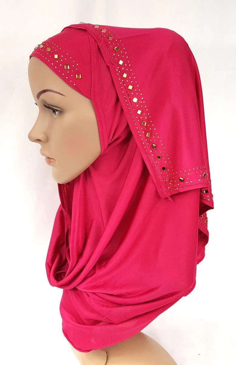 Slip On Instant Amira Style VISCOSE on-the-go Hijab Scarf ASZ0104
