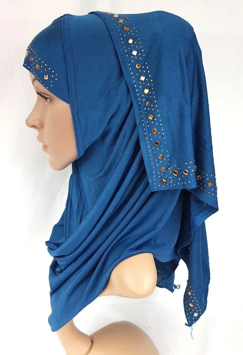 Slip On Instant Amira Style VISCOSE on-the-go Hijab Scarf ASZ0104