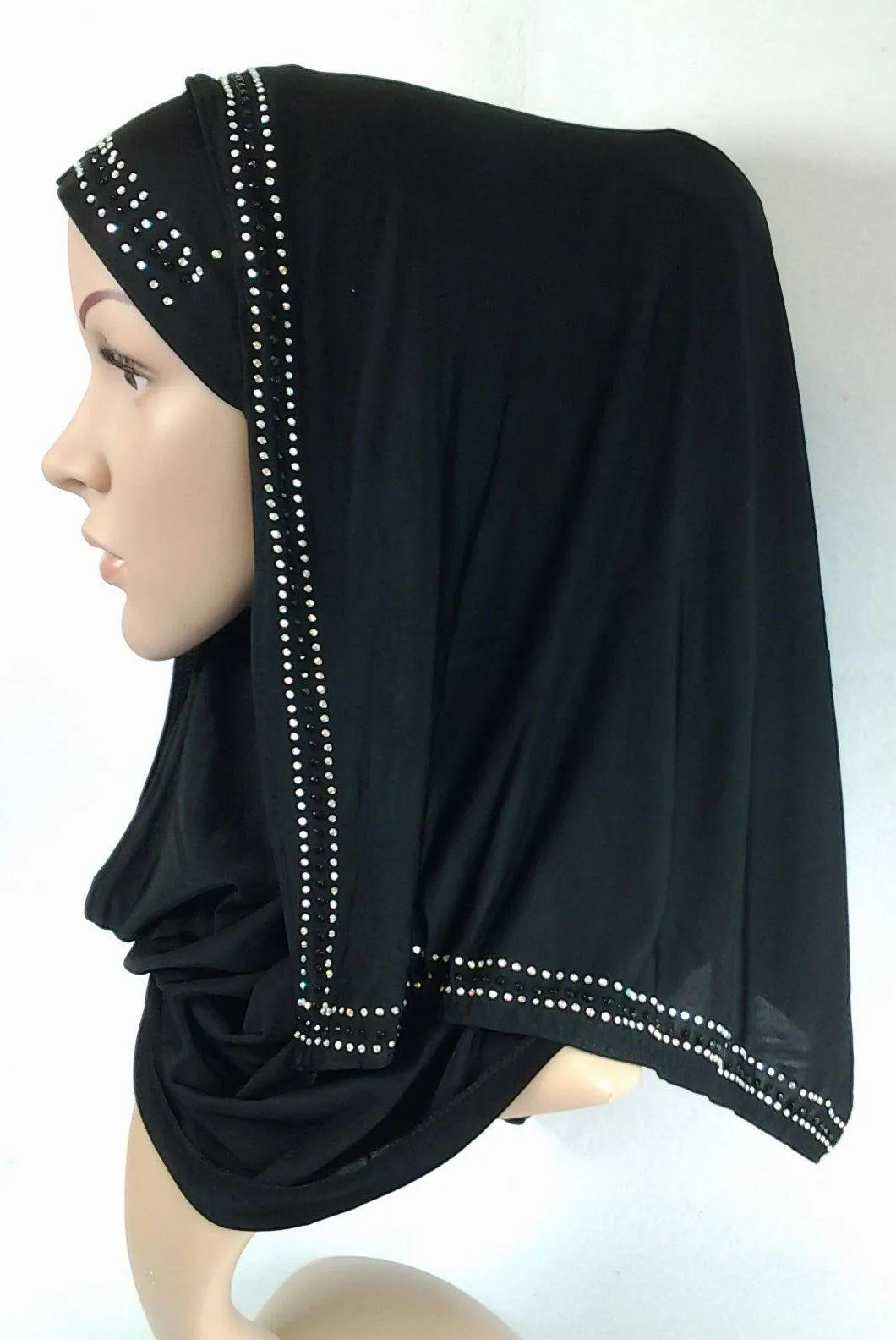 Slip On Instant Amira Style VISCOSE on-the-go Hijab Scarf ASZ0104