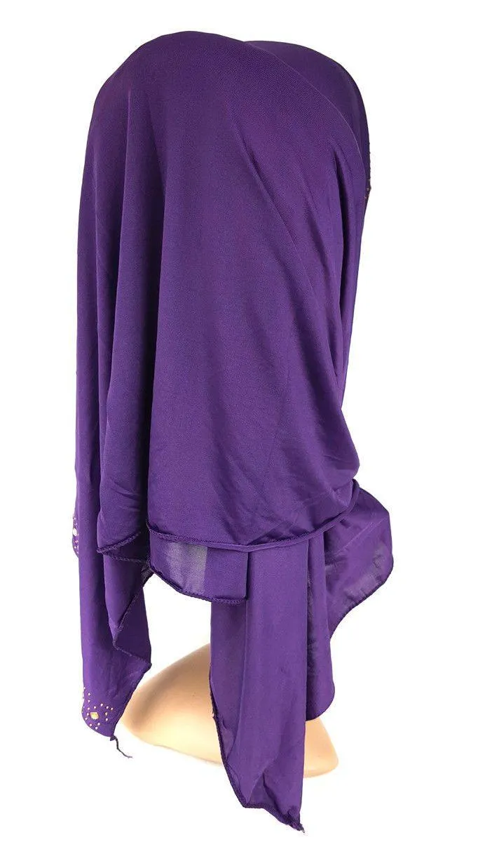 Slip On Instant Amira Style VISCOSE on-the-go Hijab Scarf ASZ0104