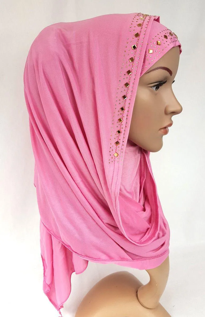 Slip On Instant Amira Style VISCOSE on-the-go Hijab Scarf ASZ0104