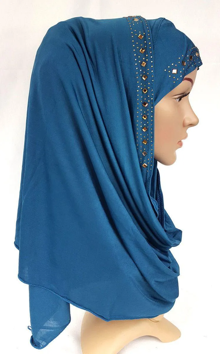 Slip On Instant Amira Style VISCOSE on-the-go Hijab Scarf ASZ0104