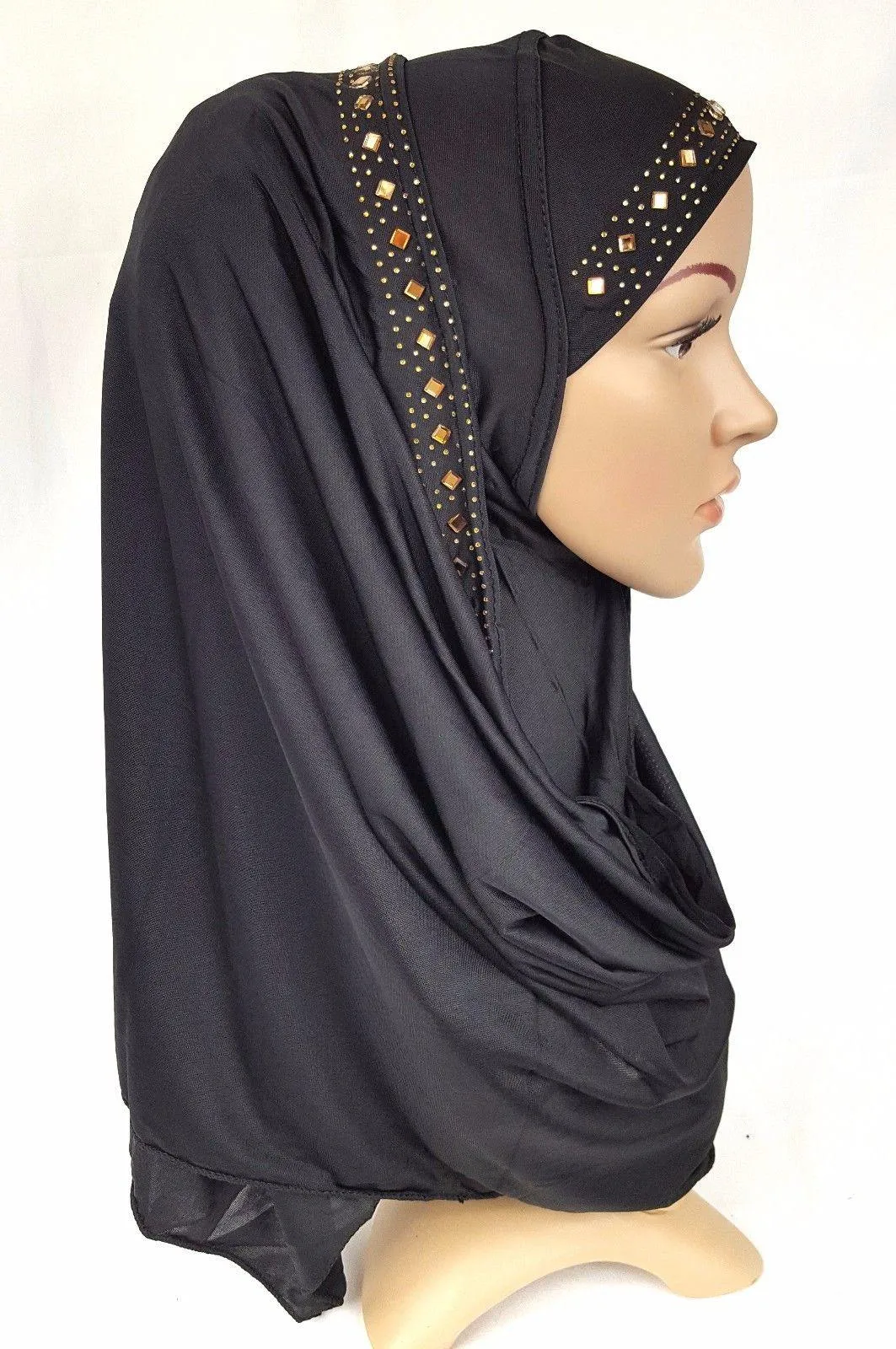 Slip On Instant Amira Style VISCOSE on-the-go Hijab Scarf ASZ0104
