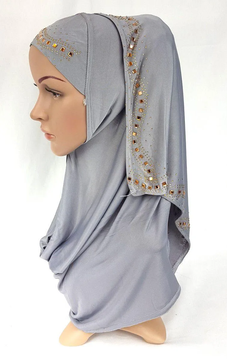 Slip On Instant Amira Style VISCOSE on-the-go Hijab Scarf ASZ0104