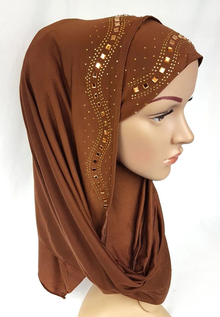 Slip On Instant Amira Style VISCOSE on-the-go Hijab Scarf ASZ0104