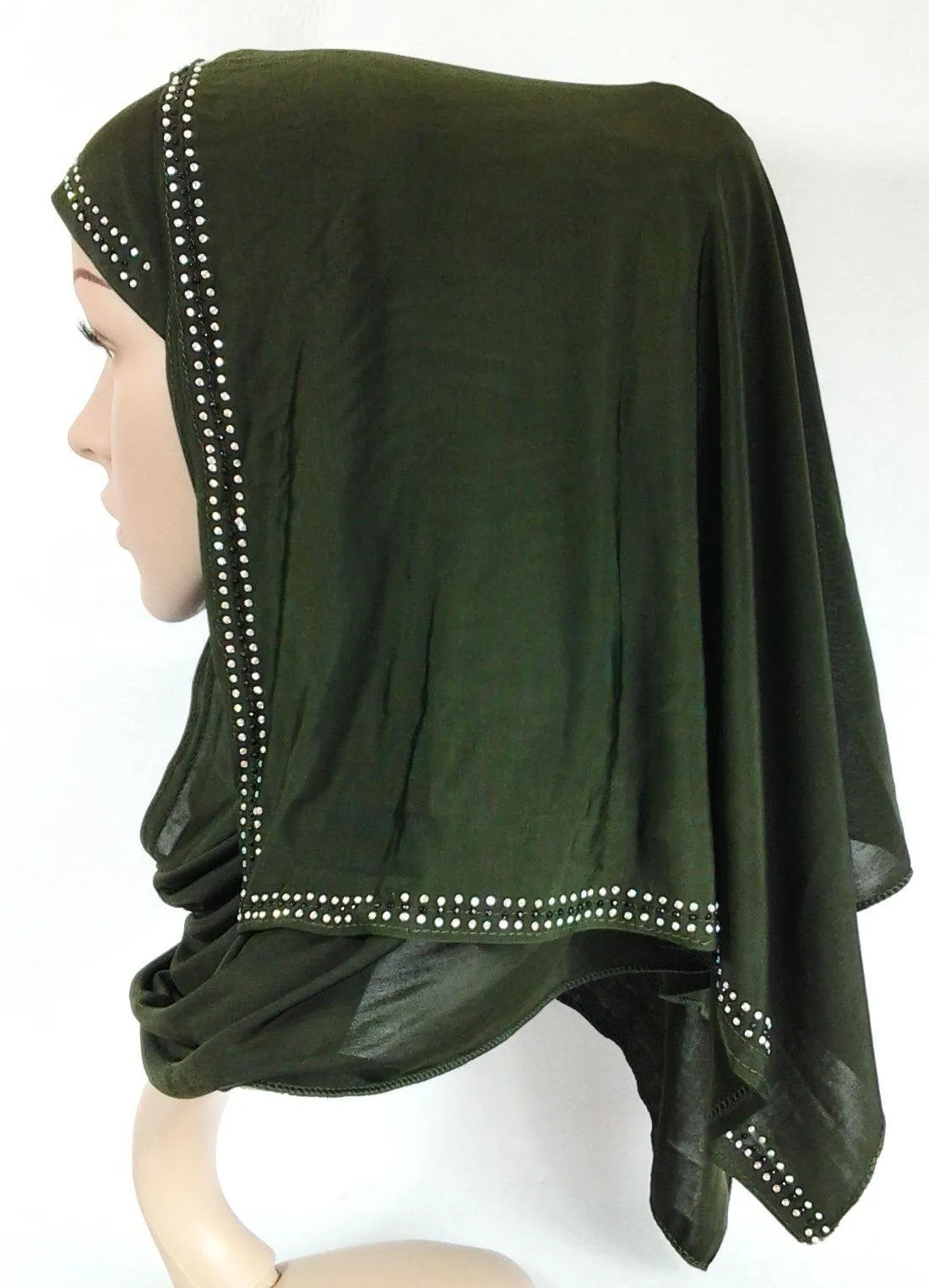 Slip On Instant Amira Style VISCOSE on-the-go Hijab Scarf ASZ0104