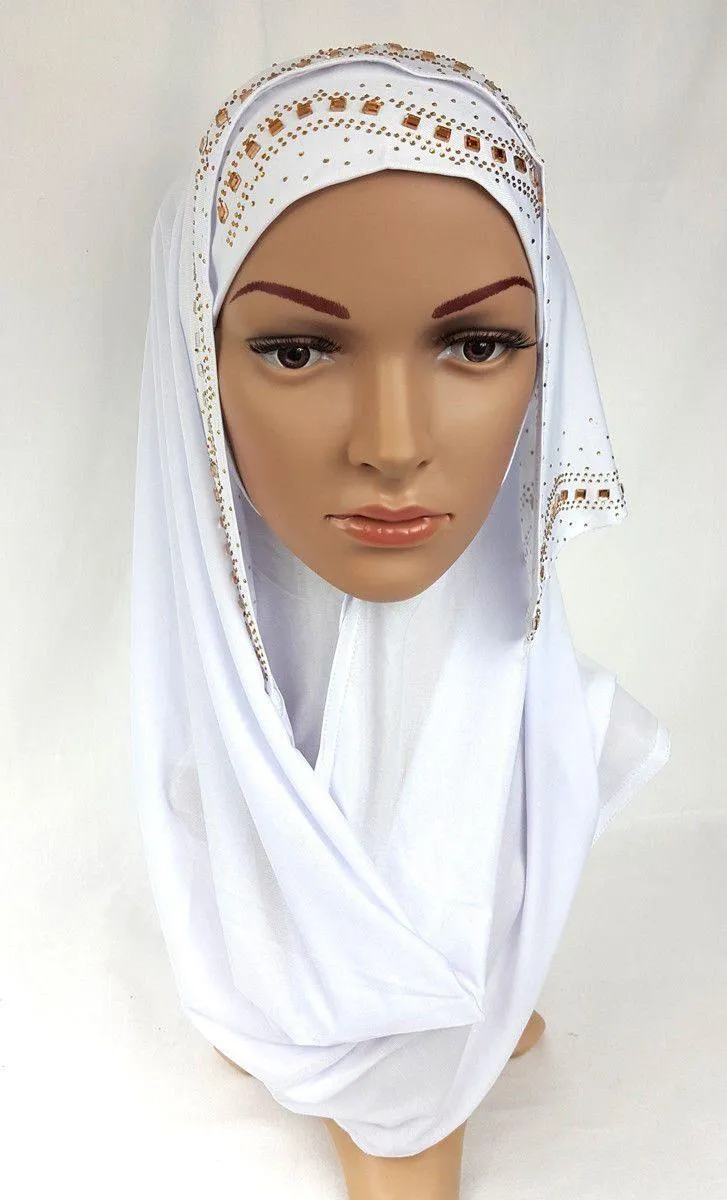 Slip On Instant Amira Style VISCOSE on-the-go Hijab Scarf ASZ0104