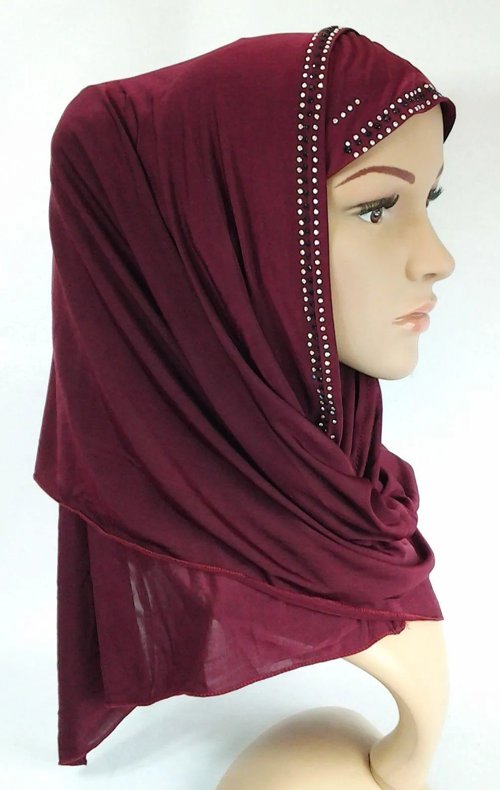 Slip On Instant Amira Style VISCOSE on-the-go Hijab Scarf ASZ0104