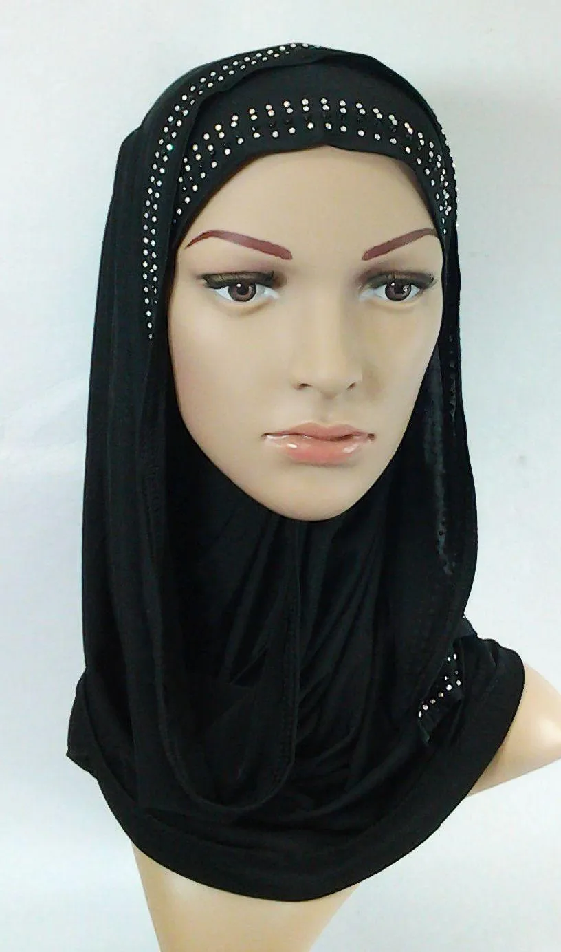Slip On Instant Amira Style VISCOSE on-the-go Hijab Scarf ASZ0104