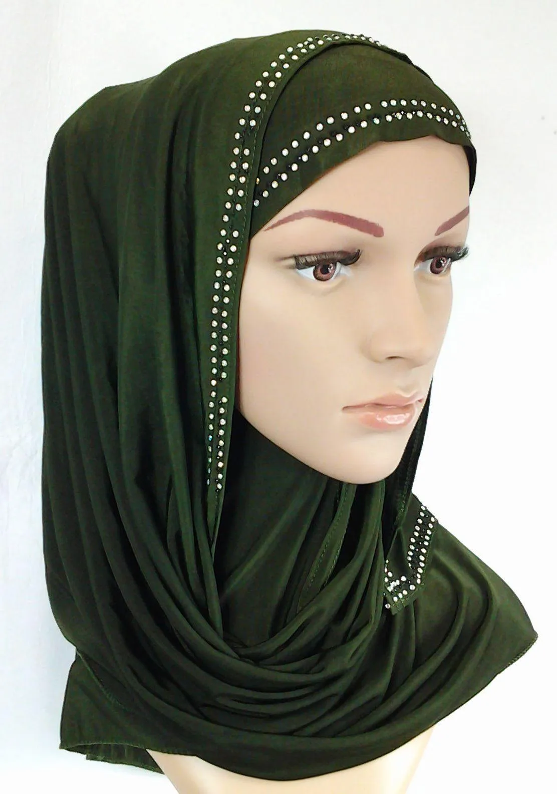 Slip On Instant Amira Style VISCOSE on-the-go Hijab Scarf ASZ0104
