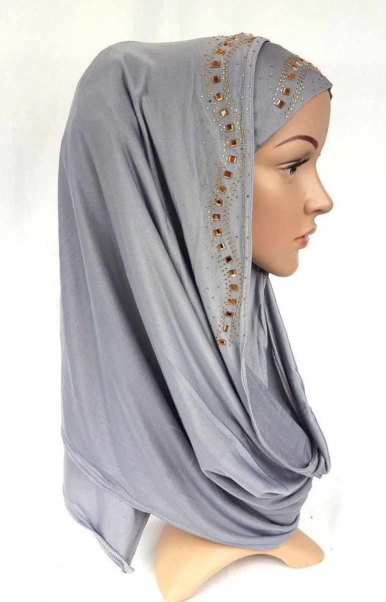 Slip On Instant Amira Style VISCOSE on-the-go Hijab Scarf ASZ0104