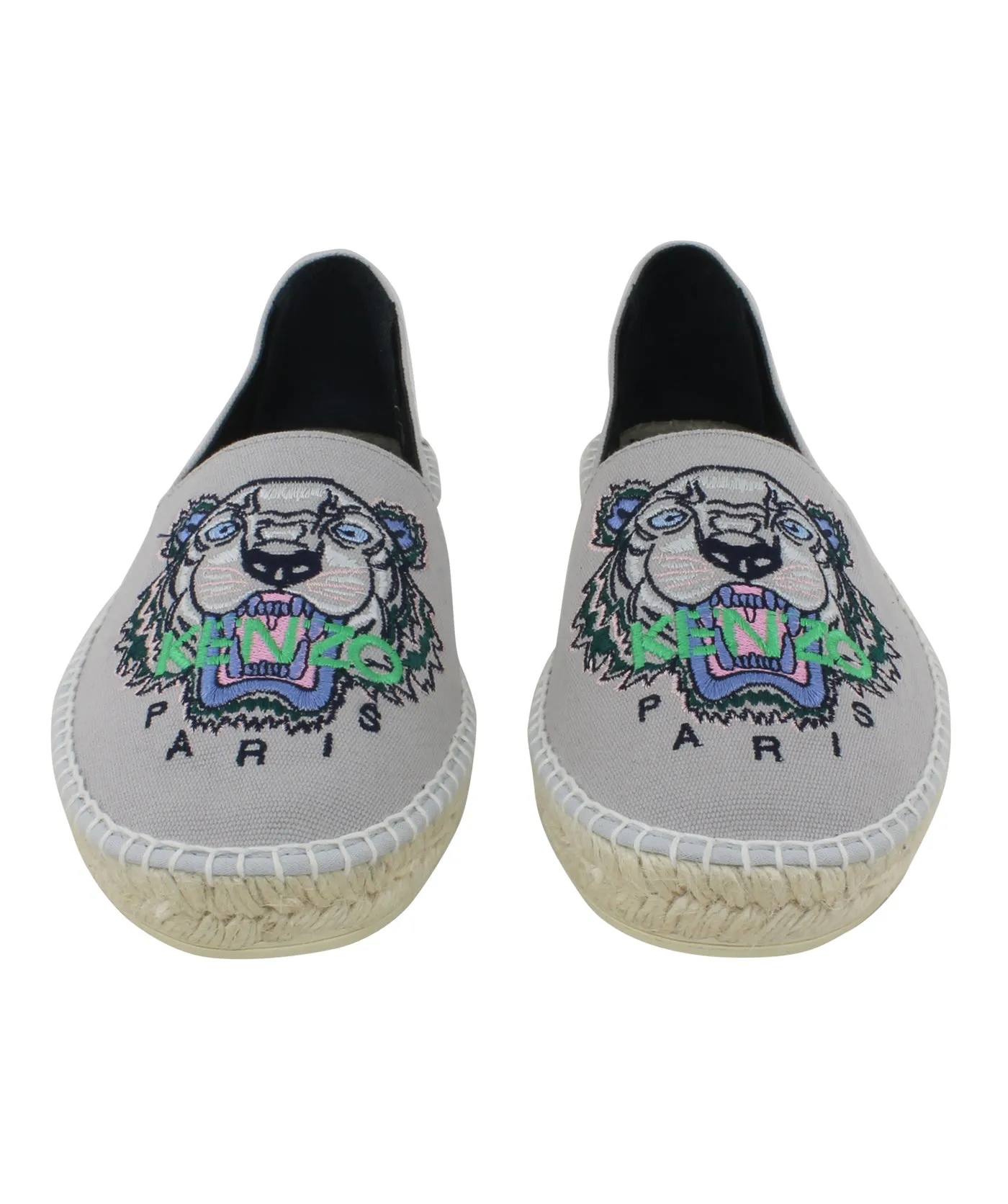 Slit Tiger Canvas Espadrilles