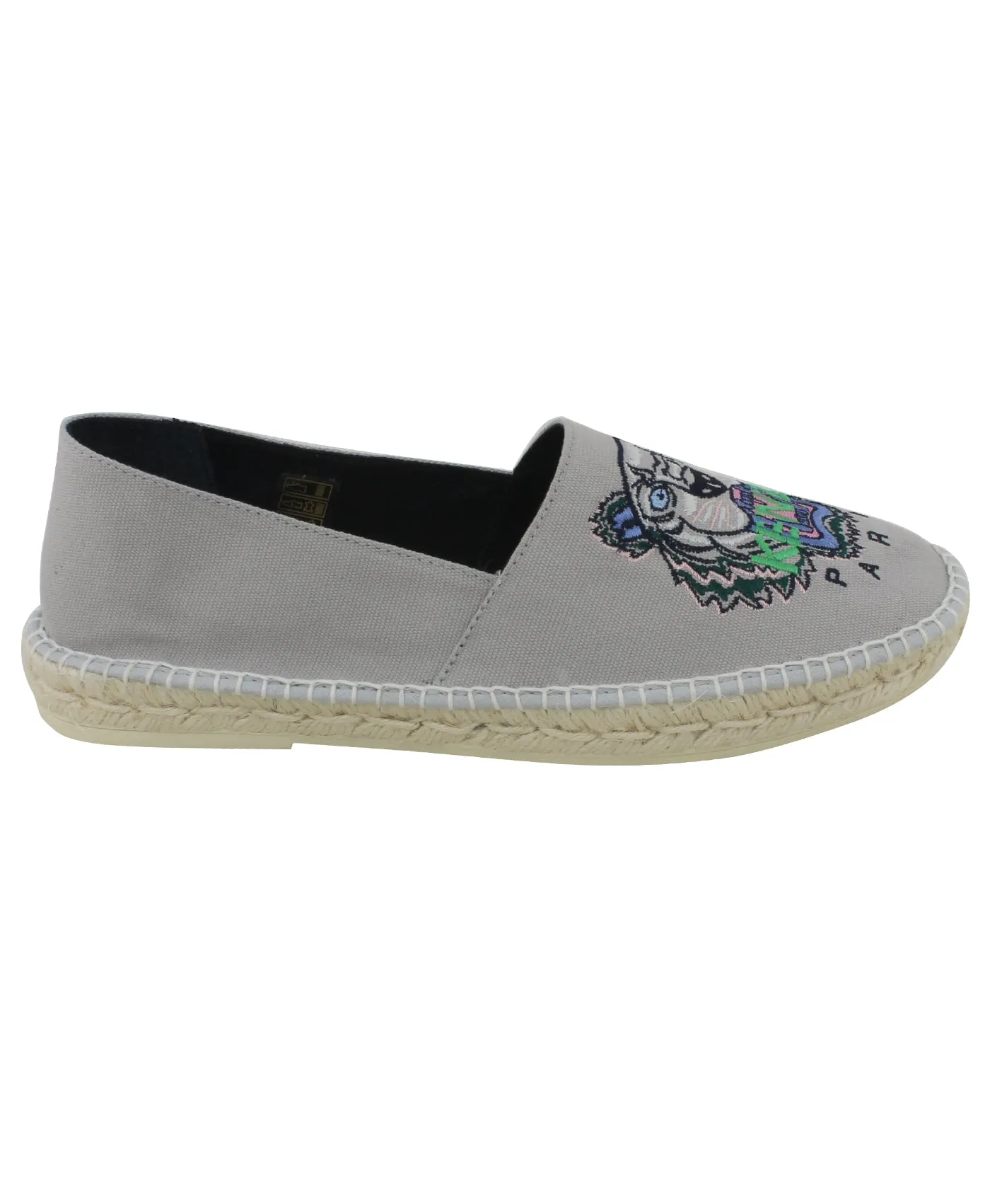 Slit Tiger Canvas Espadrilles
