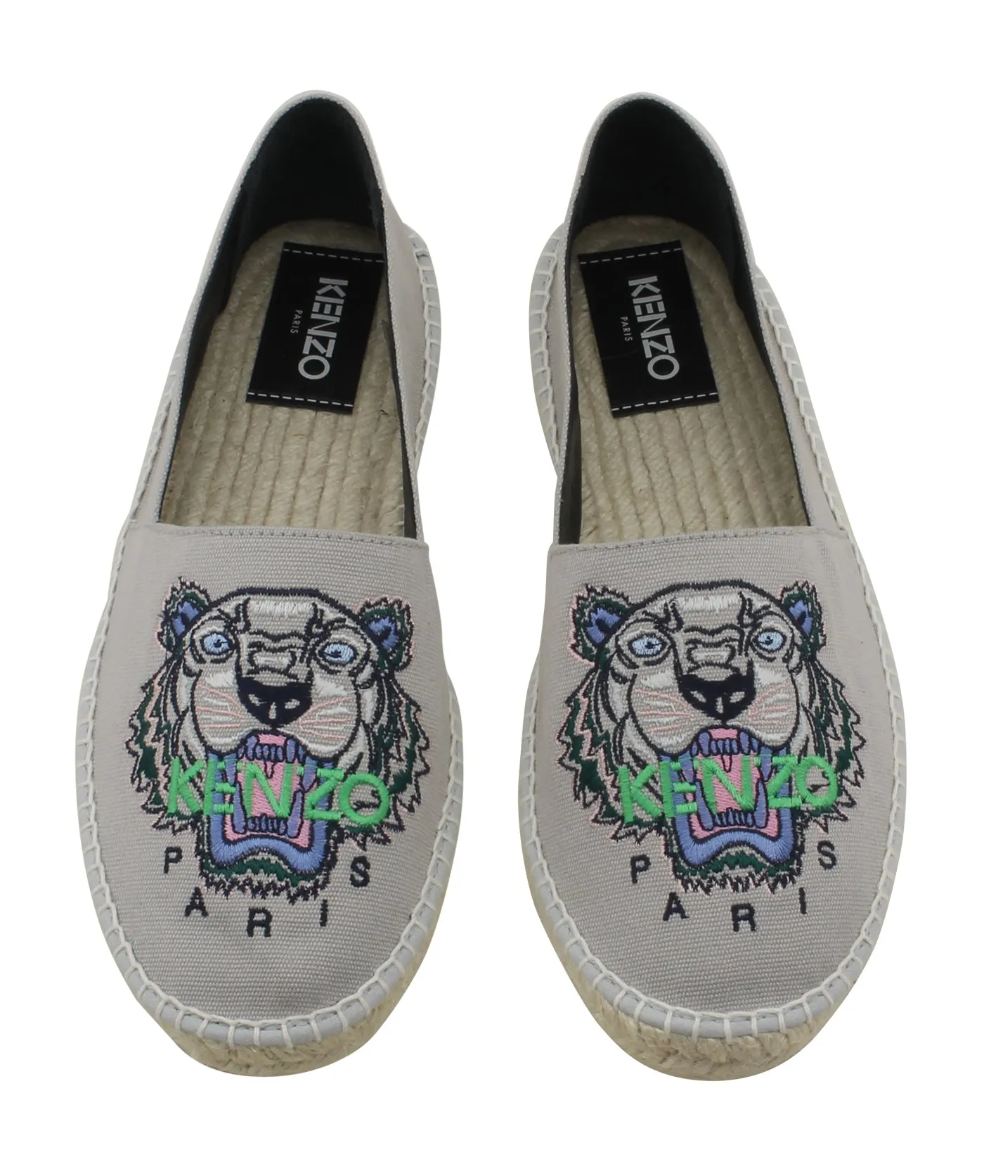 Slit Tiger Canvas Espadrilles