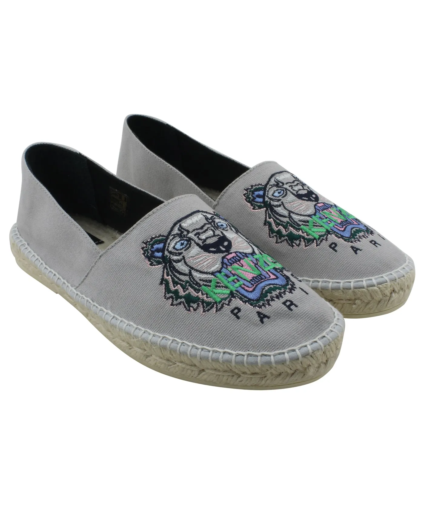 Slit Tiger Canvas Espadrilles