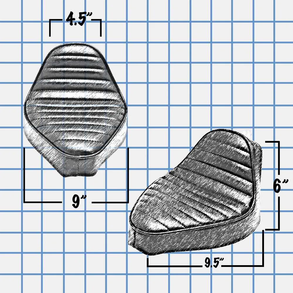 Solo Seat for Sportster Hardtail Kit - Pleated Stitch