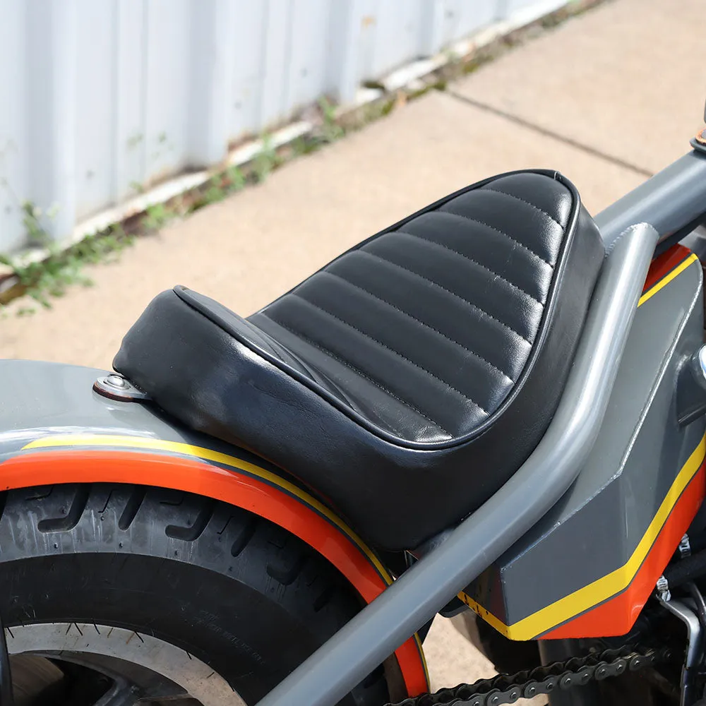 Solo Seat for Sportster Hardtail Kit - Pleated Stitch