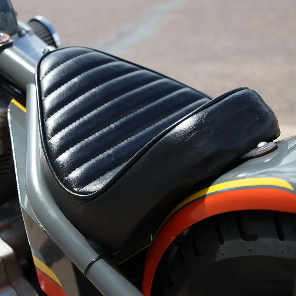 Solo Seat for Sportster Hardtail Kit - Pleated Stitch