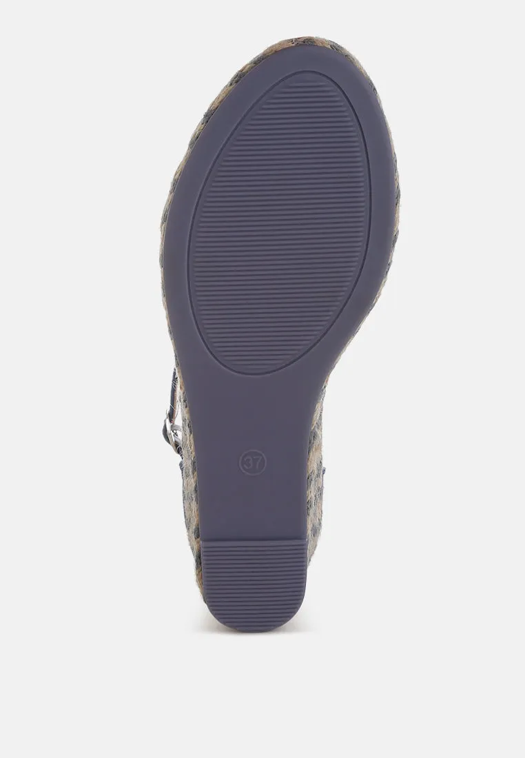 Sorcruz Wedge Heel Espadrilles Sandals