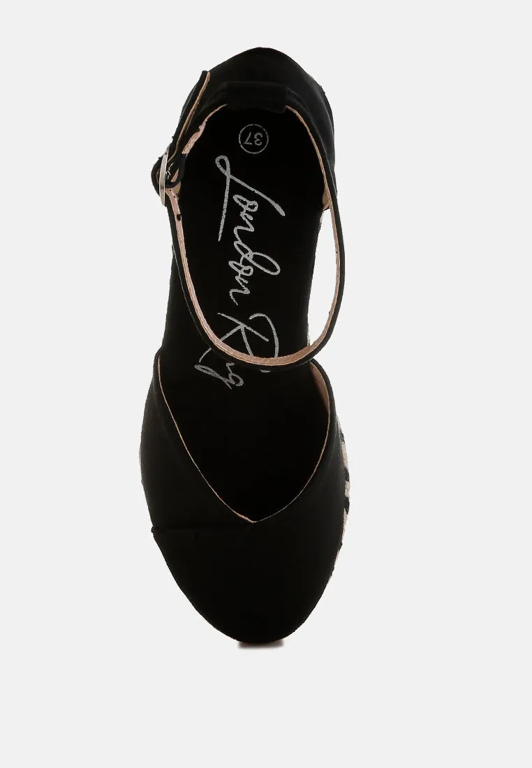 Sorcruz Wedge Heel Espadrilles Sandals