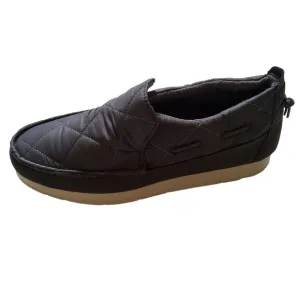 Sperry Moc Sider Quilt Nylon Slip On Shoe Grey Microfleece Cozy