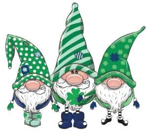 St. Patrick's Day Clover Gnomes Heat Transfer