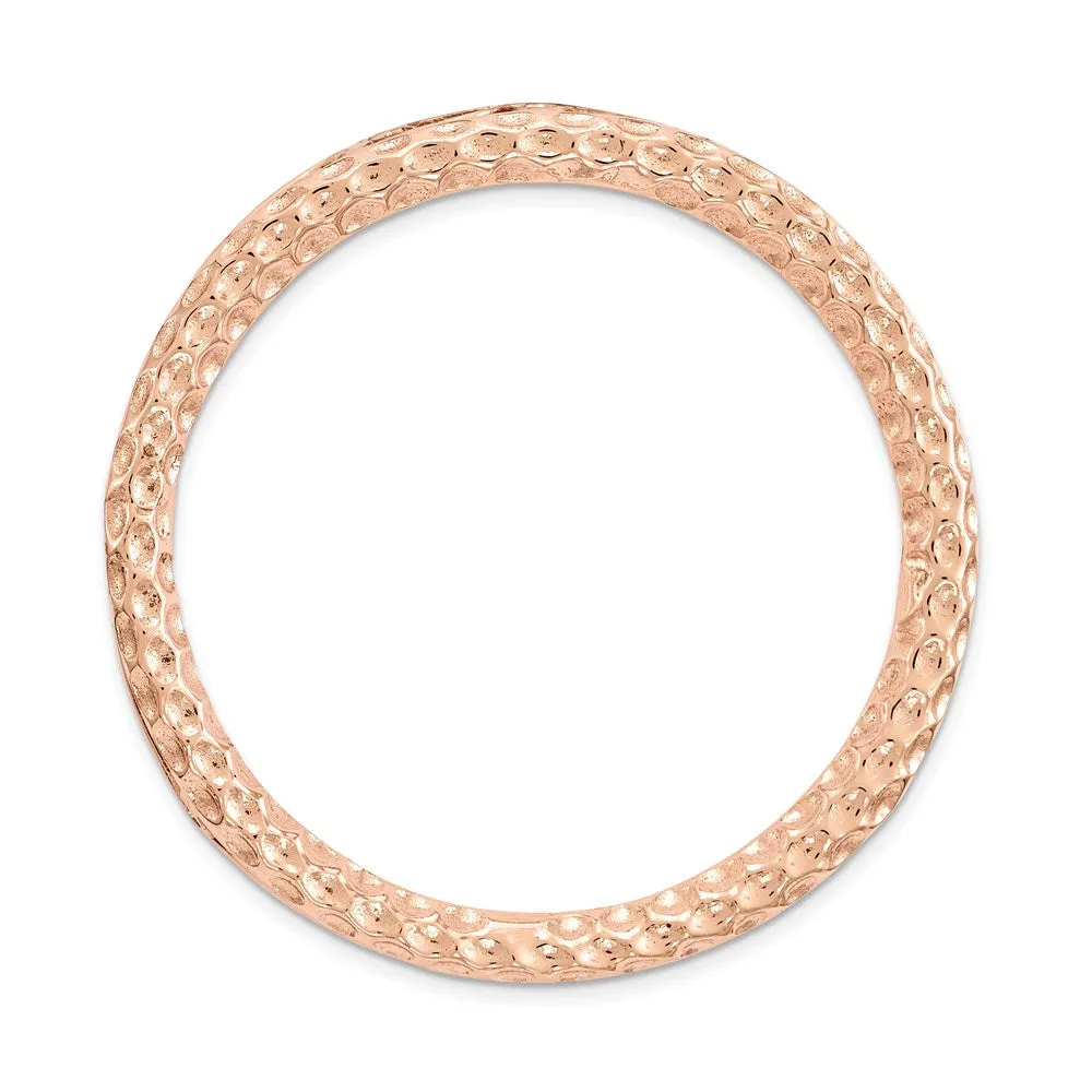 Sterling Silver Stackable Expressions Rose-tone Large Chain Slide