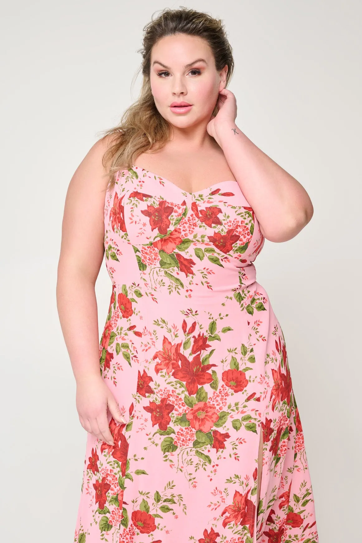Strawberry Fields Midi Dress by Reformation - RENTAL