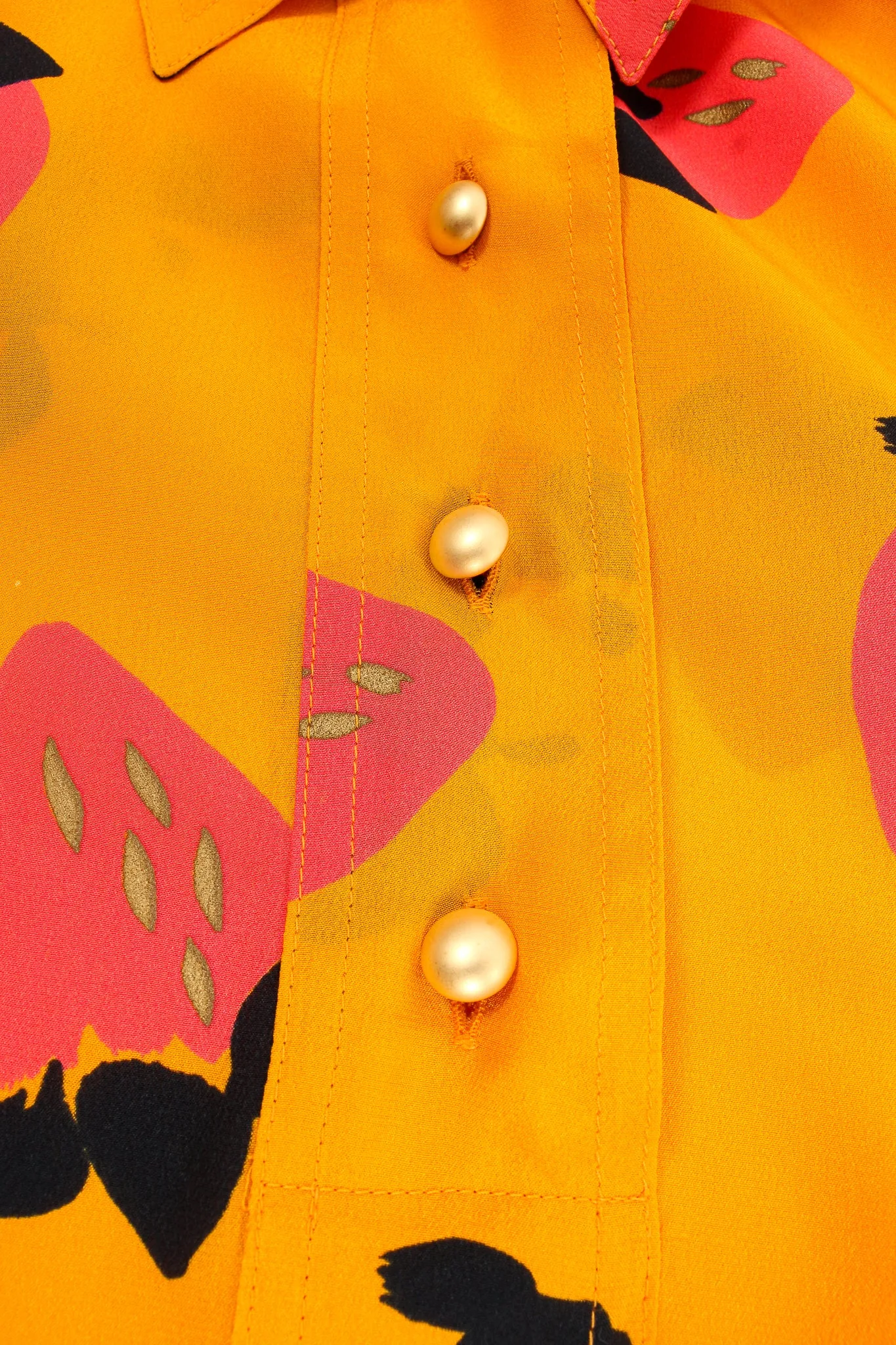 Strawberry Silk Popover Blouse