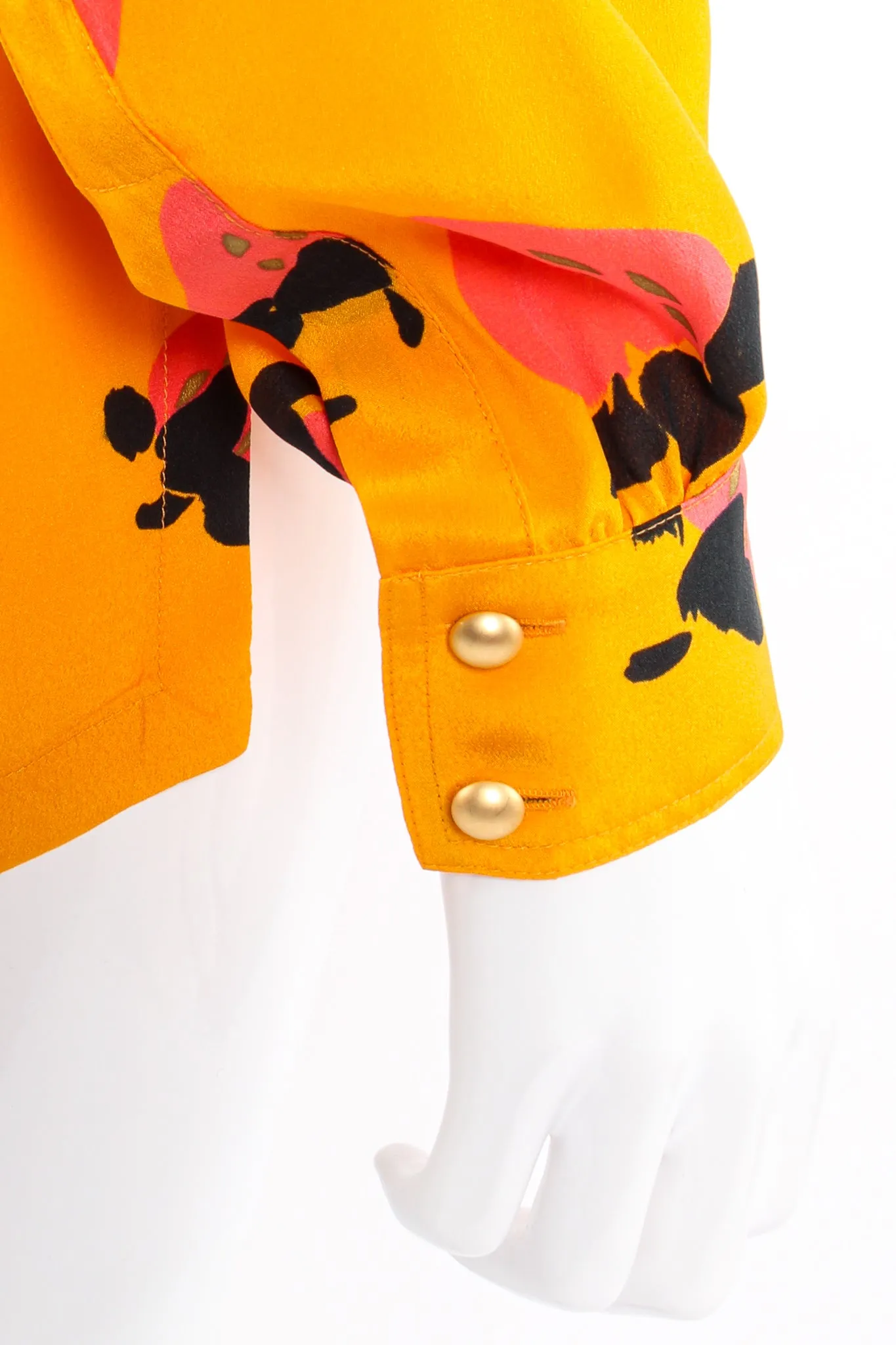 Strawberry Silk Popover Blouse