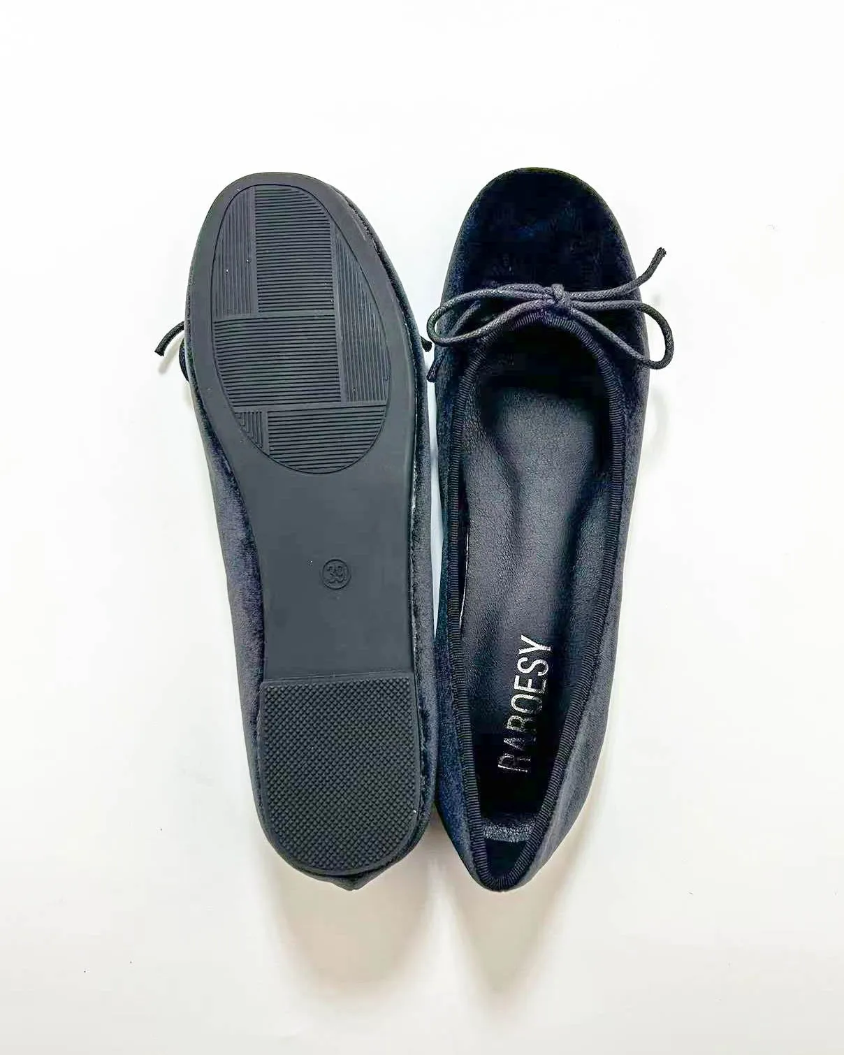 Suede Round Toe Ballet Flats