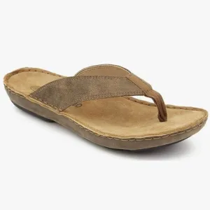 ~Tamarindo Beachcomber Sandal Men's Leather Softbed Flip Flop NWOB 9