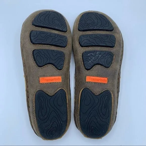 ~Tamarindo Beachcomber Sandal Men's Leather Softbed Flip Flop NWOB 9