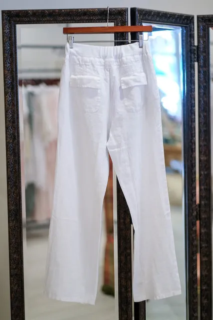 Thea - Greece Linen Pants | Resort Wear Bottoms