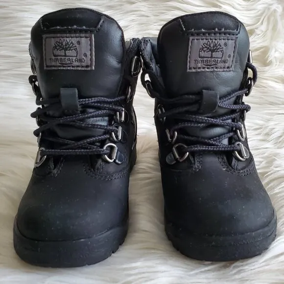 Timberland Black Toddler Waterproof Cushioned Field Boot SZ 9
