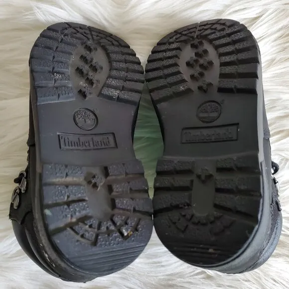 Timberland Black Toddler Waterproof Cushioned Field Boot SZ 9