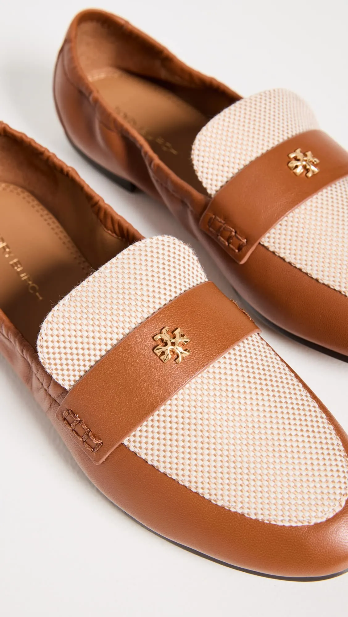 Tory Burch Women's Ballet Loafers, Tan   Ecru/Bahrain Tan, 6.5 Medium US