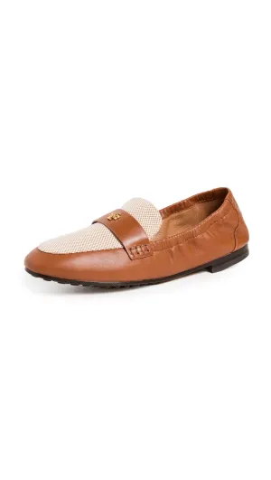 Tory Burch Women's Ballet Loafers, Tan   Ecru/Bahrain Tan, 6.5 Medium US
