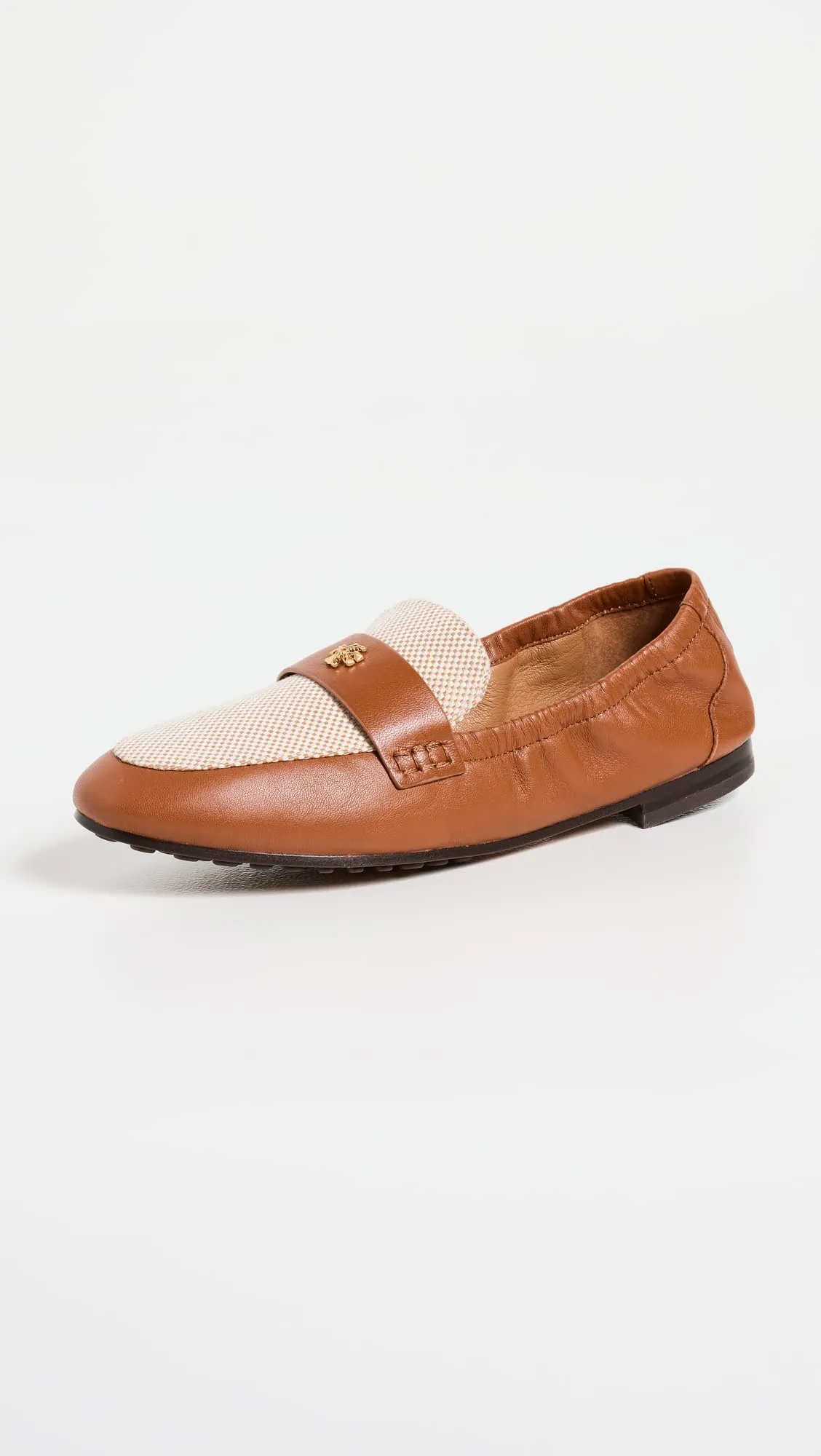 Tory Burch Women's Ballet Loafers, Tan   Ecru/Bahrain Tan, 6.5 Medium US